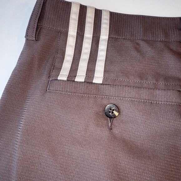 Adidas Climacool Golf Pants size 38X30 Mens Brown Vented Performance Pant - Picture 7 of 7